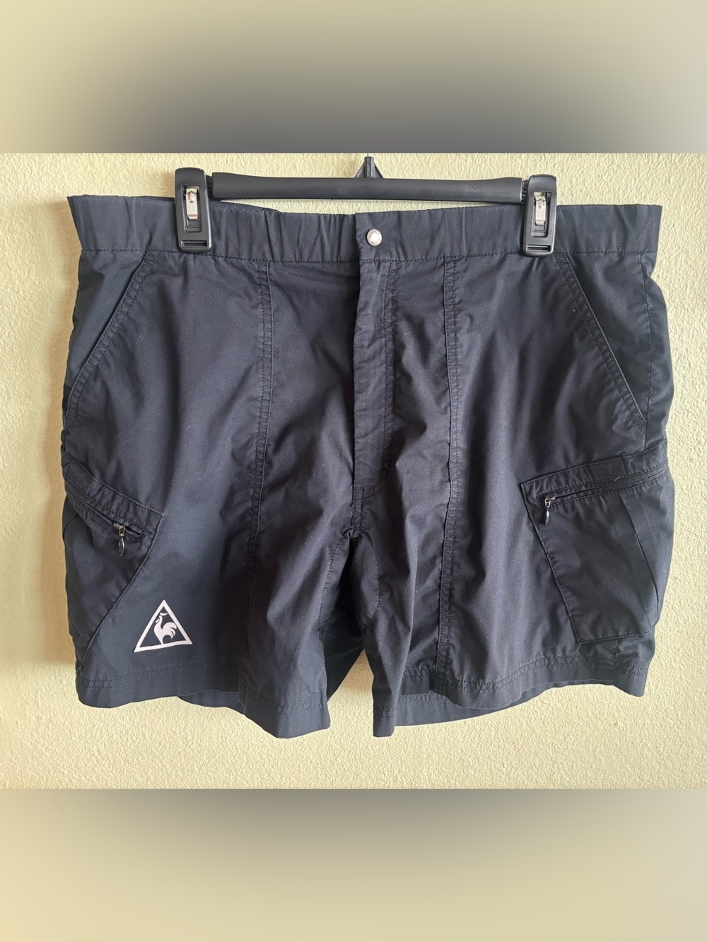 Vintage 80s/90s Le Coq Sportif Black Short Cycling Bike MTB Shorts Size: 36